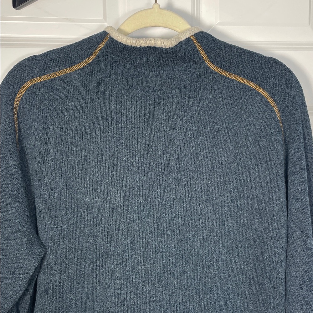 Kuhl Men’s Stovepipe Alfpaca Fleece Pullover Large Shearling-lined Collar Blue - Picture 9 of 16